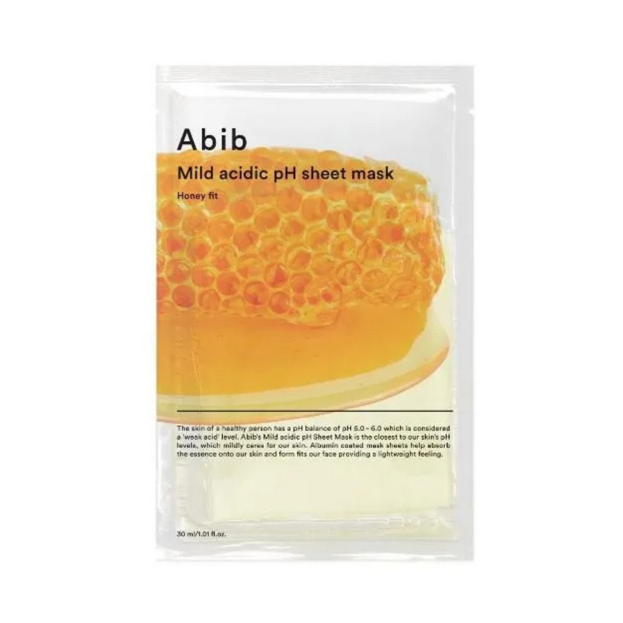 Abib Mild Acidic pH Sheet Mask Honey Fit veido kaukė