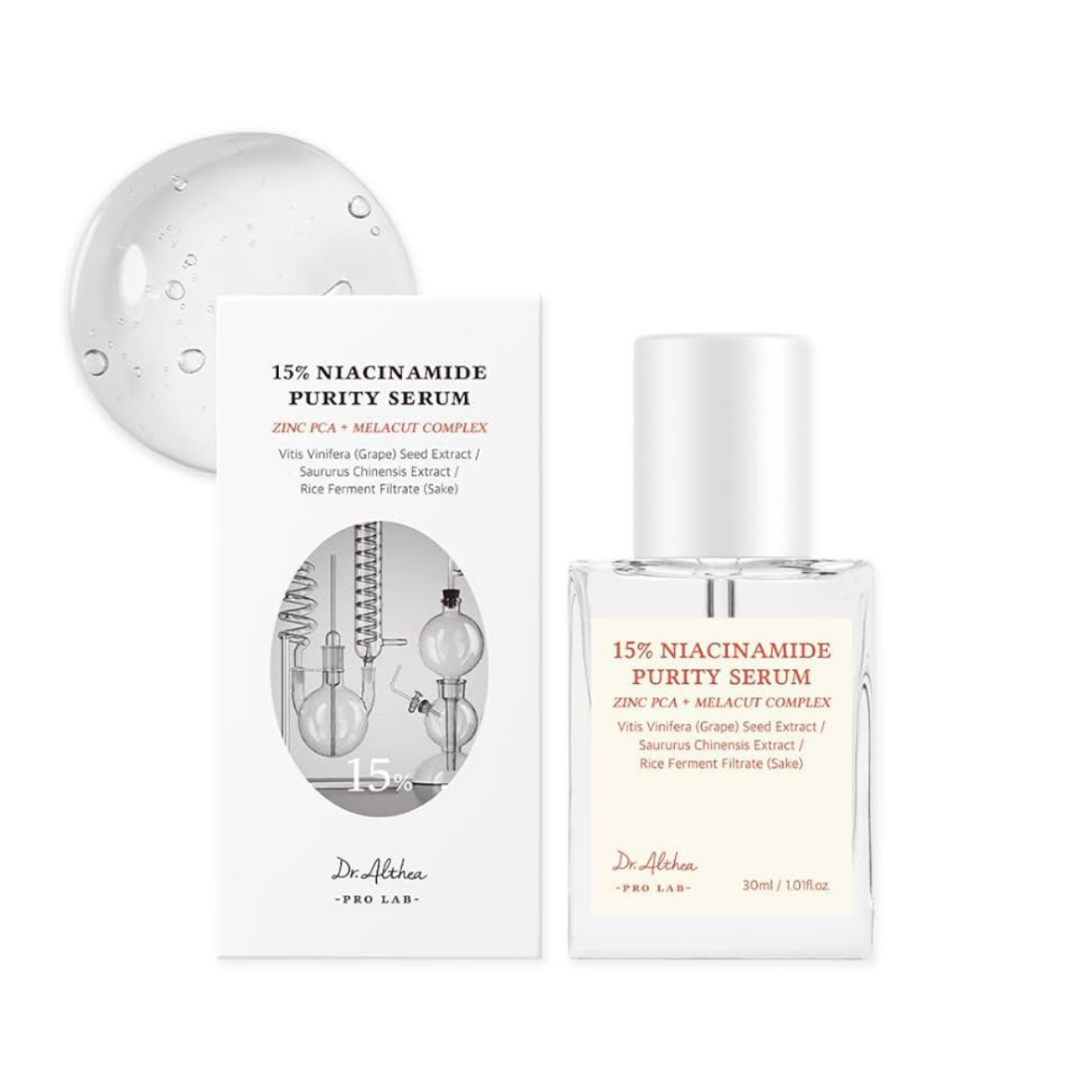 DR.ALTHEA 15% Niacinamide Purity Serum veido serumas