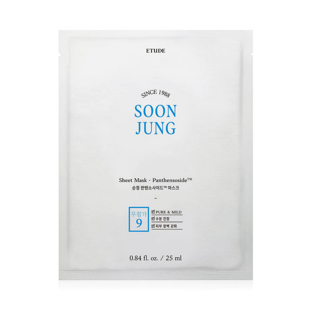 ETUDE HOUSE Soon Jung Sheet Mask Panthensoside lakštinė veido kaukė