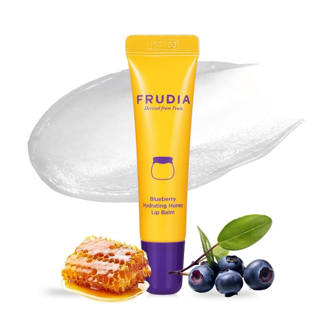 【blueberry】H.I.P by SOLIDO × LEADER Frudia Blueberry Hydrating Honey Lip Balm (Tube) lūpų balzamas
