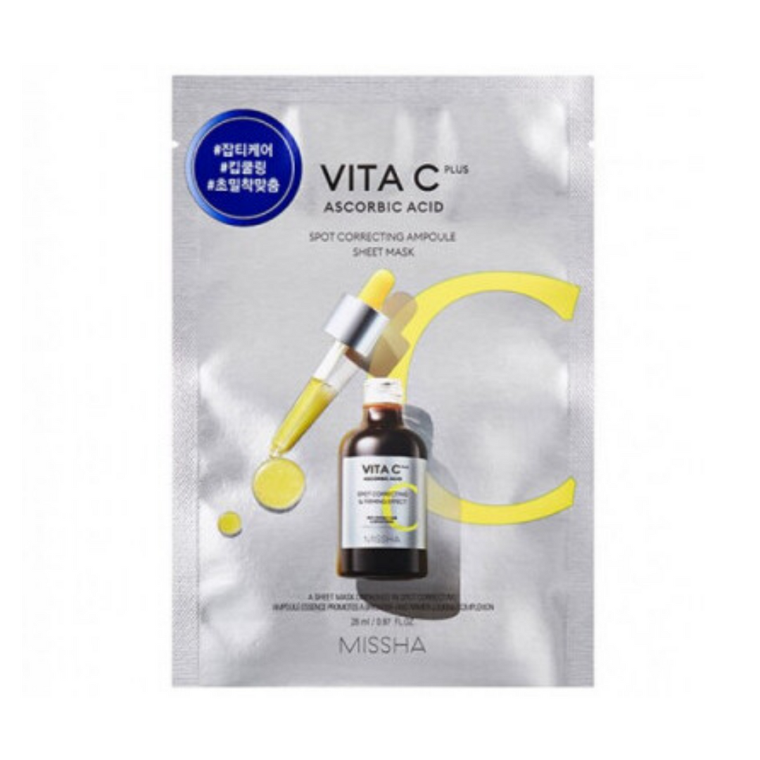 MISSHA Vita C Plus Spot Correcting Ampoule Sheet Mask lakštinė veido kaukė