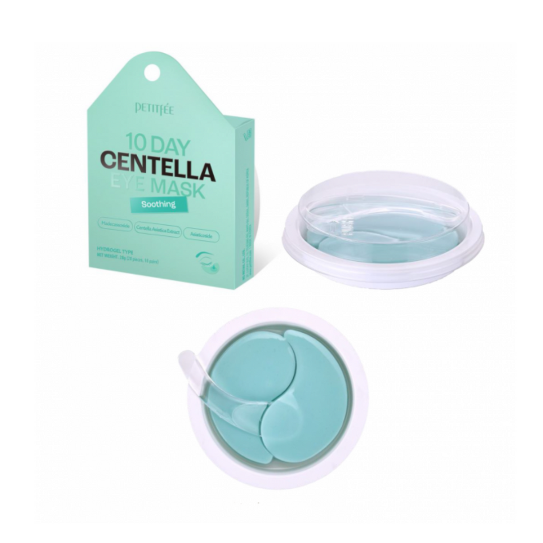 PETITFEE 10 Day Centella Eye Mask Soothing raminančios paakių pagalvėlės