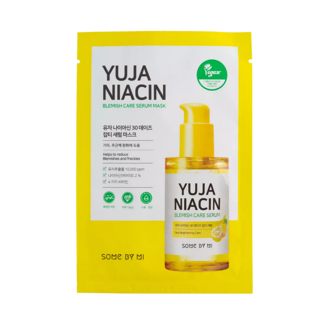 SOMEBYMI Yuja Niacin Blemish Serum Mask veido kaukė