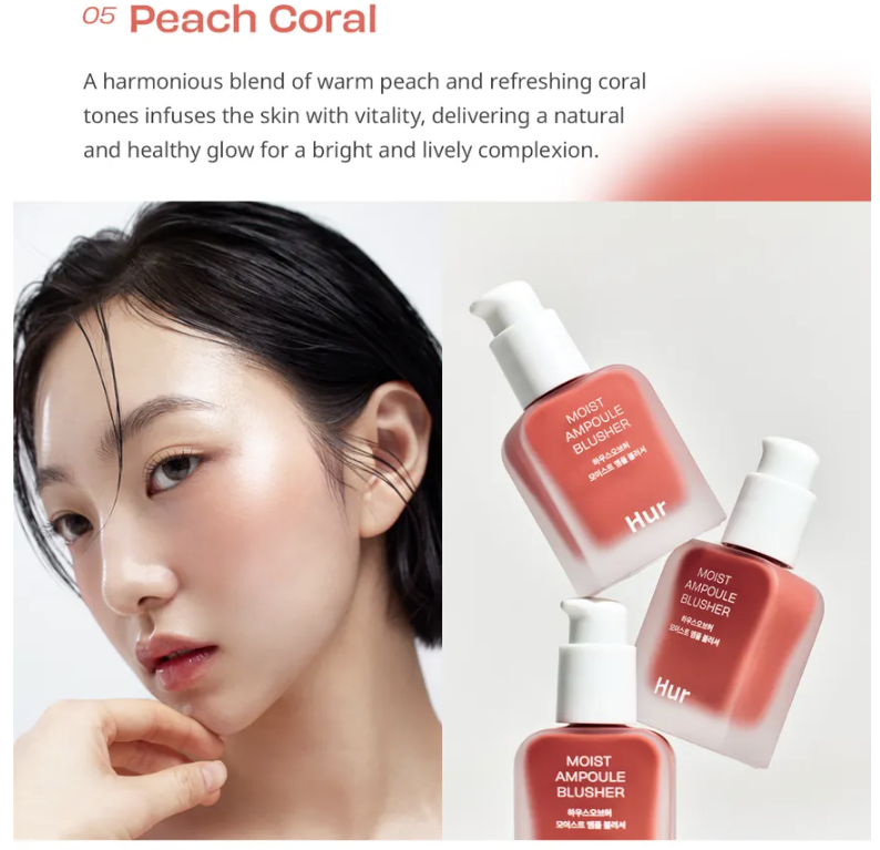 HOUSE OF HUR Moist Ampoule Blusher skaistalai (įvairių spalvų)