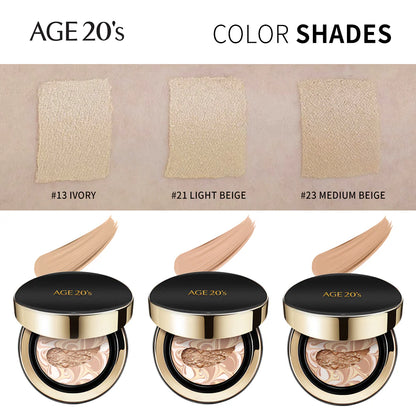 AGE20s Signature Essence Cover Pact Intense Cover plus Refill makiažo pagrindas / kušonas