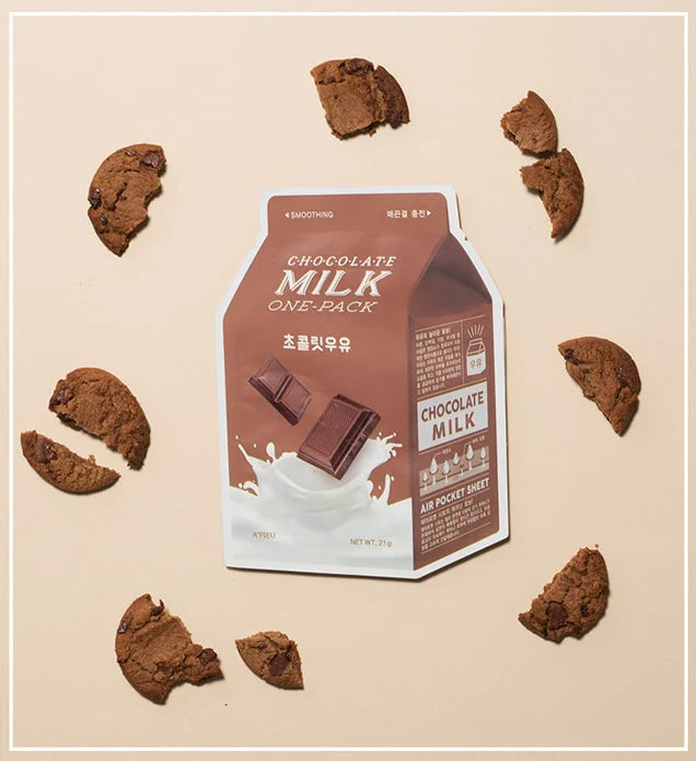 APIEU Milk One Pack Chocolate lakštinė veido kaukė