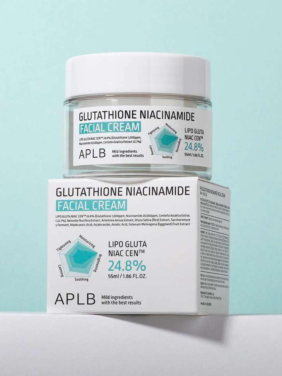 APLB Glutathione Niacinamide Facial Cream veido kremas