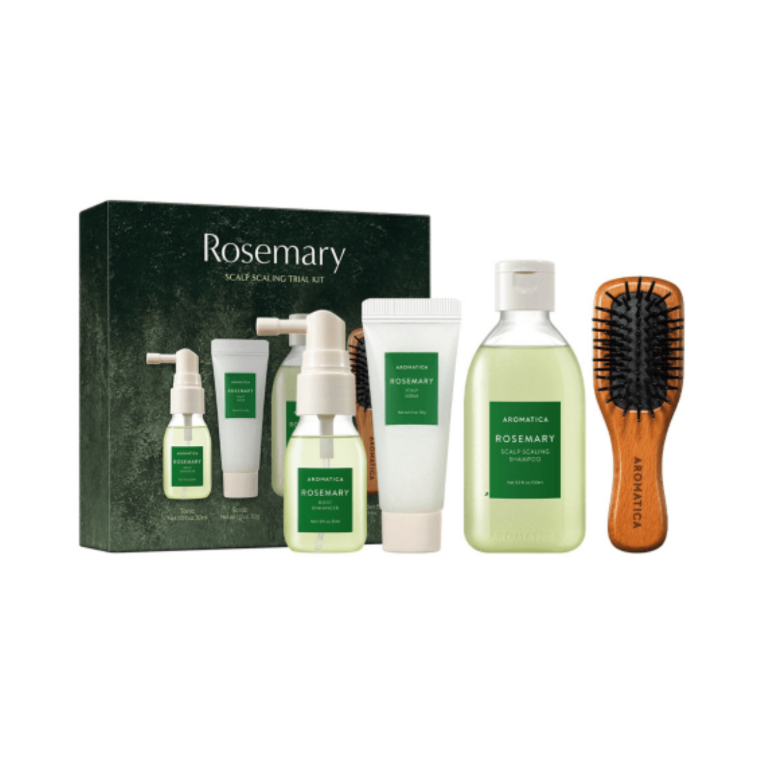 AROMATICA Rosemary Scalp Trial Kit rinkinys plaukams