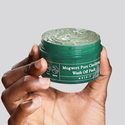 AXIS-Y Mugwort Pore Clarifying Wash Off Pack valomoji veido kaukė