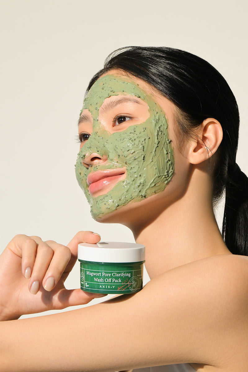 AXIS-Y Mugwort Pore Clarifying Wash Off Pack valomoji veido kaukė