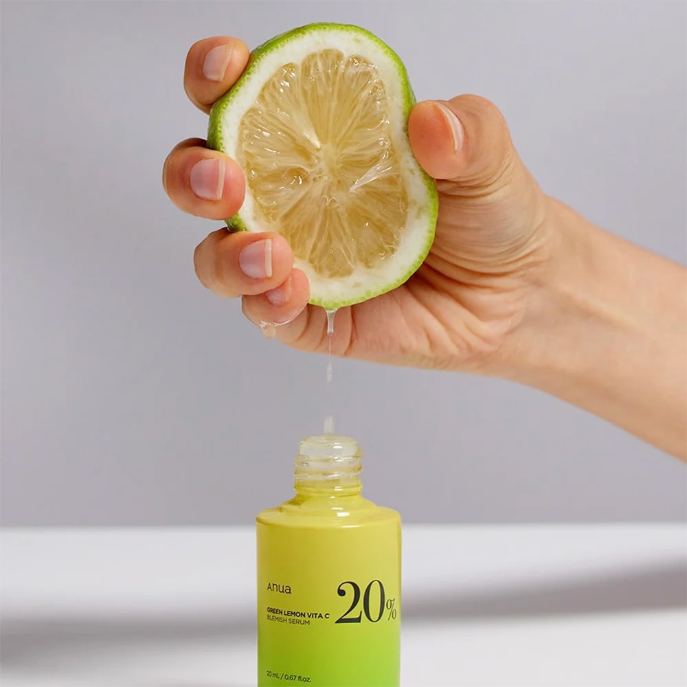 Anua Green Lemon Vita C Blemish Serum veido serumas