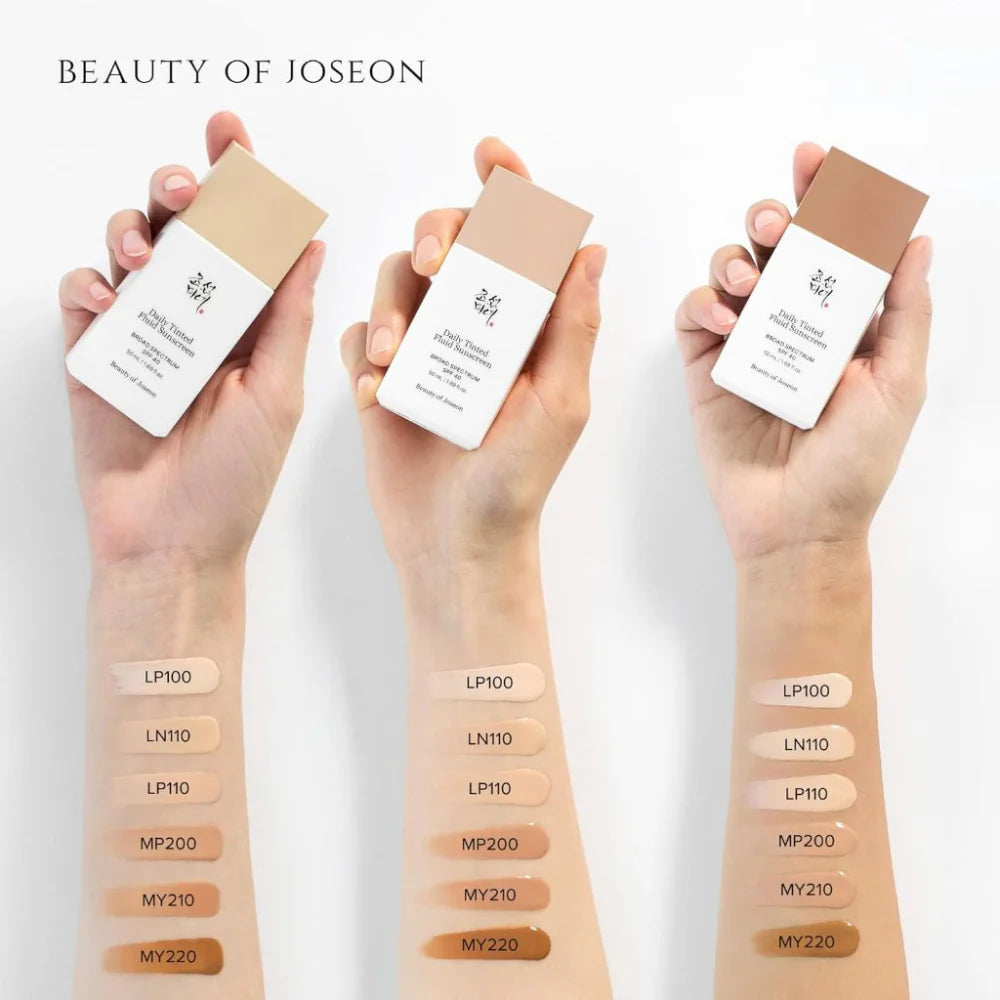 BEAUTY OF JOSEON Daily Tinted Fluid Sunscreen apsauga nuo saulės su spalva
