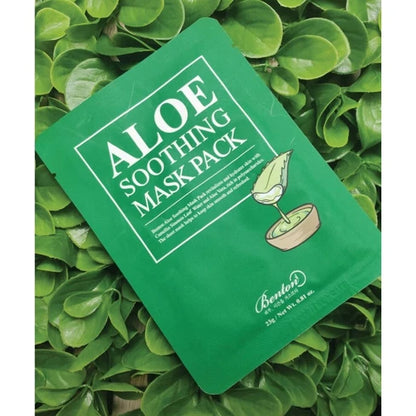 BENTON Aloe Soothing Mask Pack lakštinė kaukė su alaviju