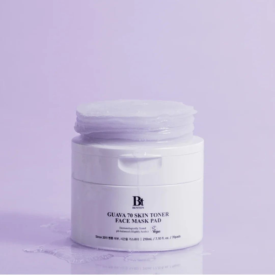 BENTON Guava 70 Skin Toner Face Mask Pad veido padeliai