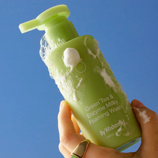 By Wishtrend Green Tea &amp; Enzyme Milky Foaming Wash veido prausiklis