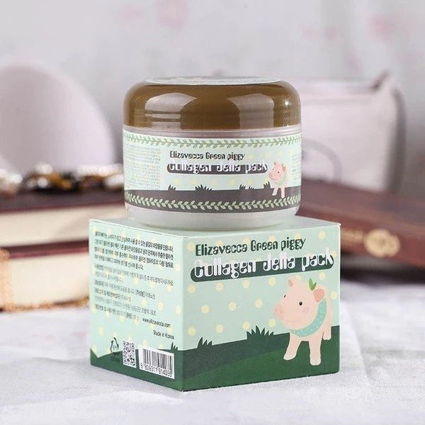 Elizavecca Green Piggy Collagen Jella Pack veido kaukė