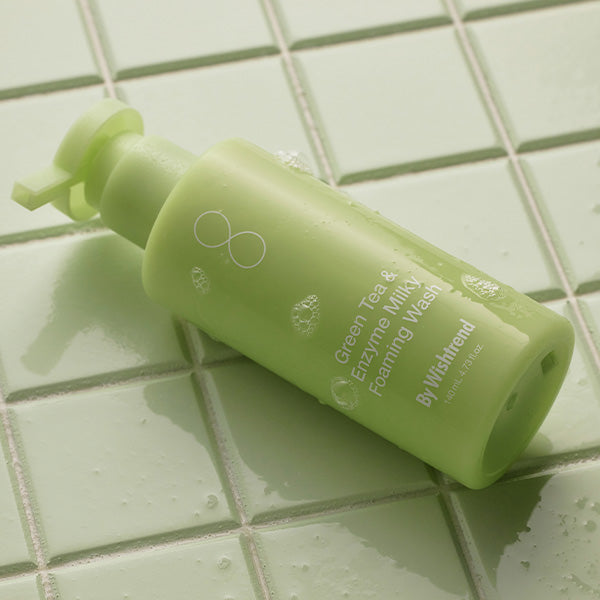 By Wishtrend Green Tea &amp; Enzyme Milky Foaming Wash veido prausiklis