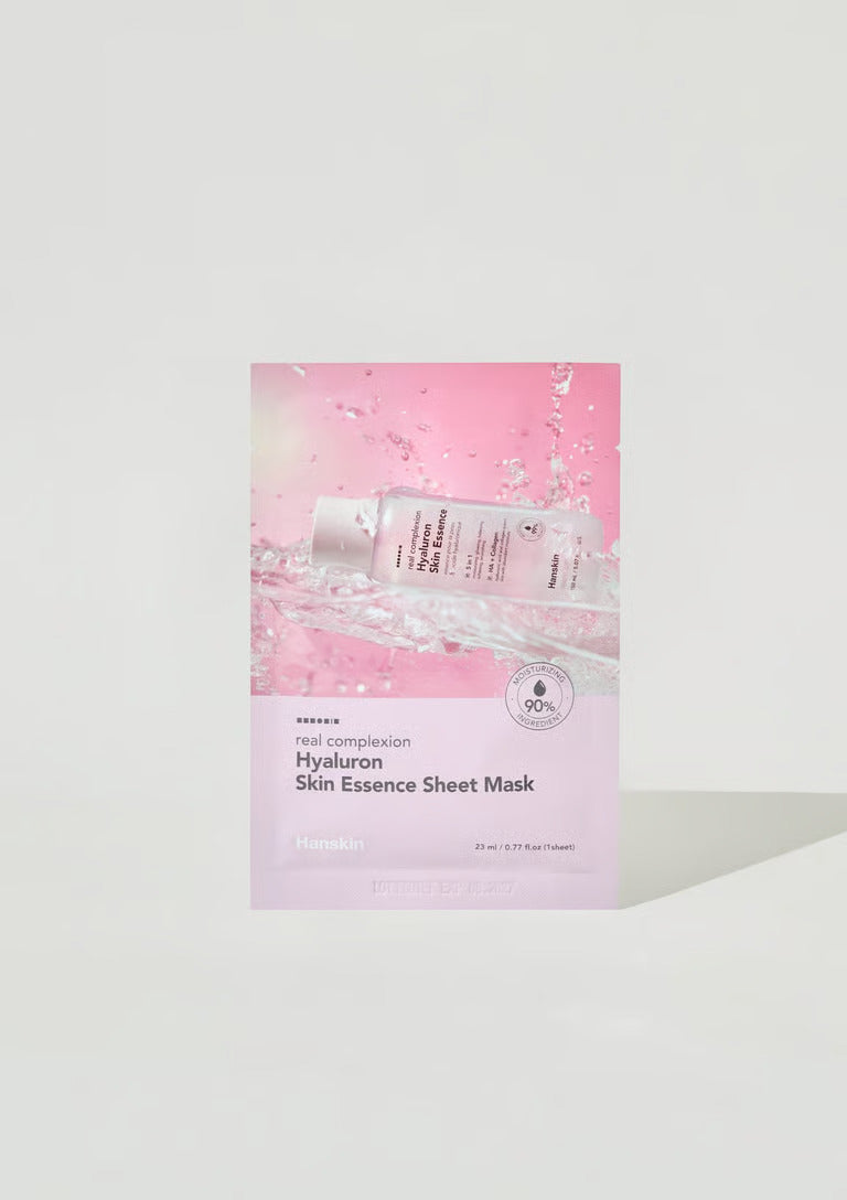 HANSKIN Real Complexion Hyaluron Skin Essence Sheet Mask veido kaukė