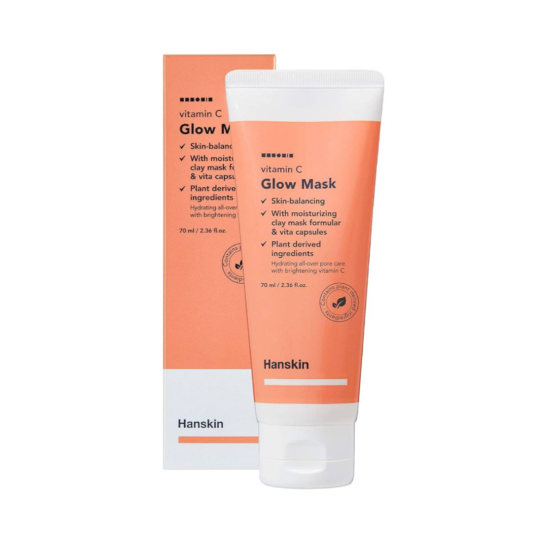 HANSKIN Vitamin C Glow Mask veido kaukė su vitaminu C