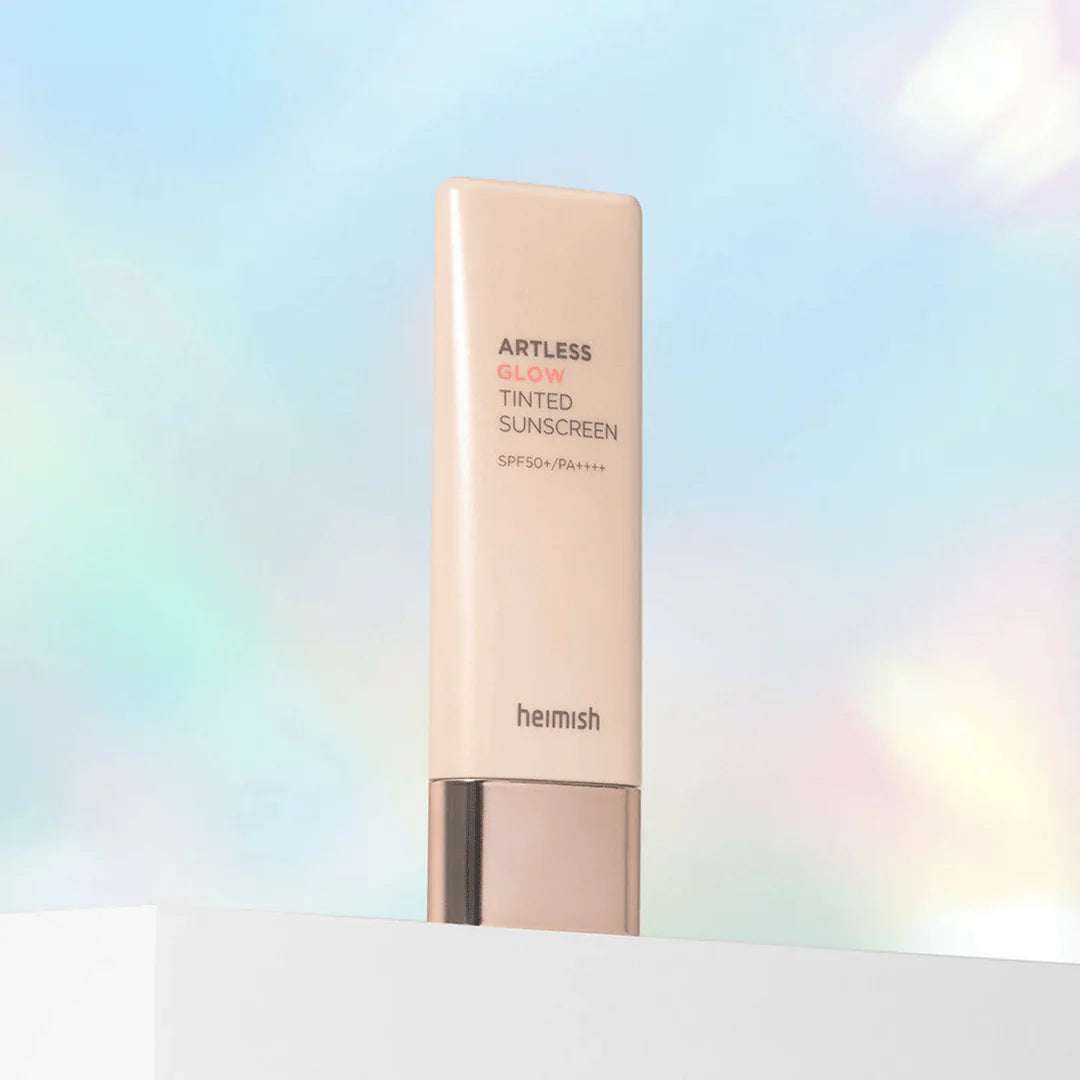 HEIMISH Artless Glow Tinted Sunscreen Shine Beige SPF50+ tonuojantis apsauginis kremas