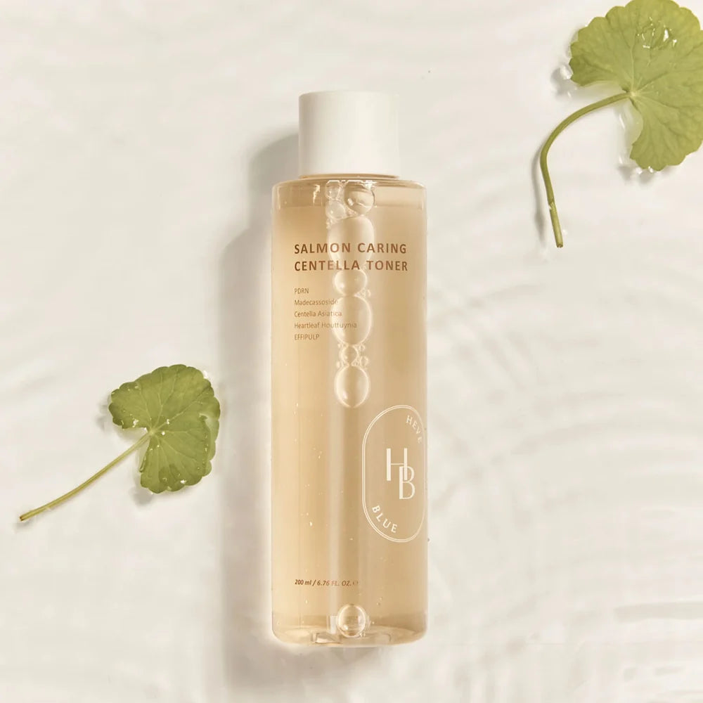 HEVEBLUE Salmon Caring Centella Toner veido tonikas