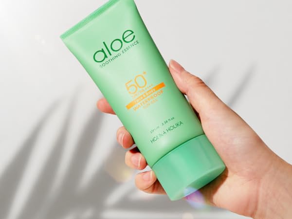 HOLIKA HOLIKA Aloe Waterproof Sun Gel SPF50+ apsauginis kremas nuo saulės