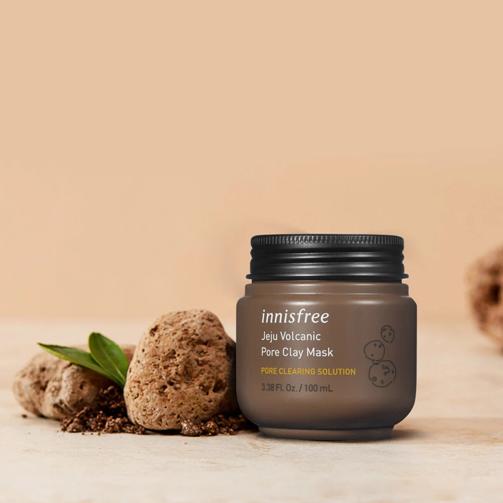 Innisfree Jeju Volcanic Pore Clay Mask veido kaukė