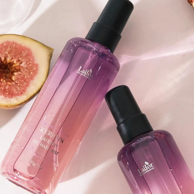 LADOR Keratin Layered Oil Mist (Fig tea) dvifazė plaukų dulksna