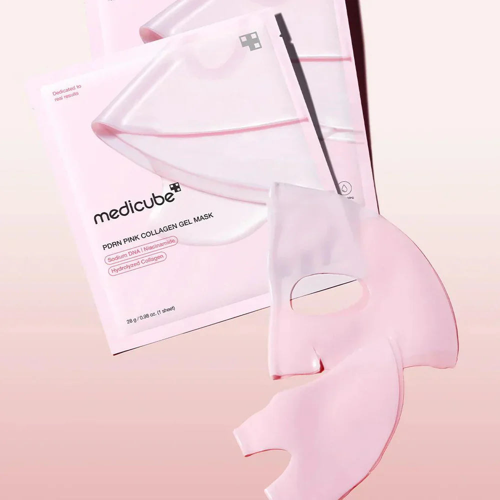 MEDICUBE PDRN Pink Collagen Gel Mask hidrogelinė veido kaukė