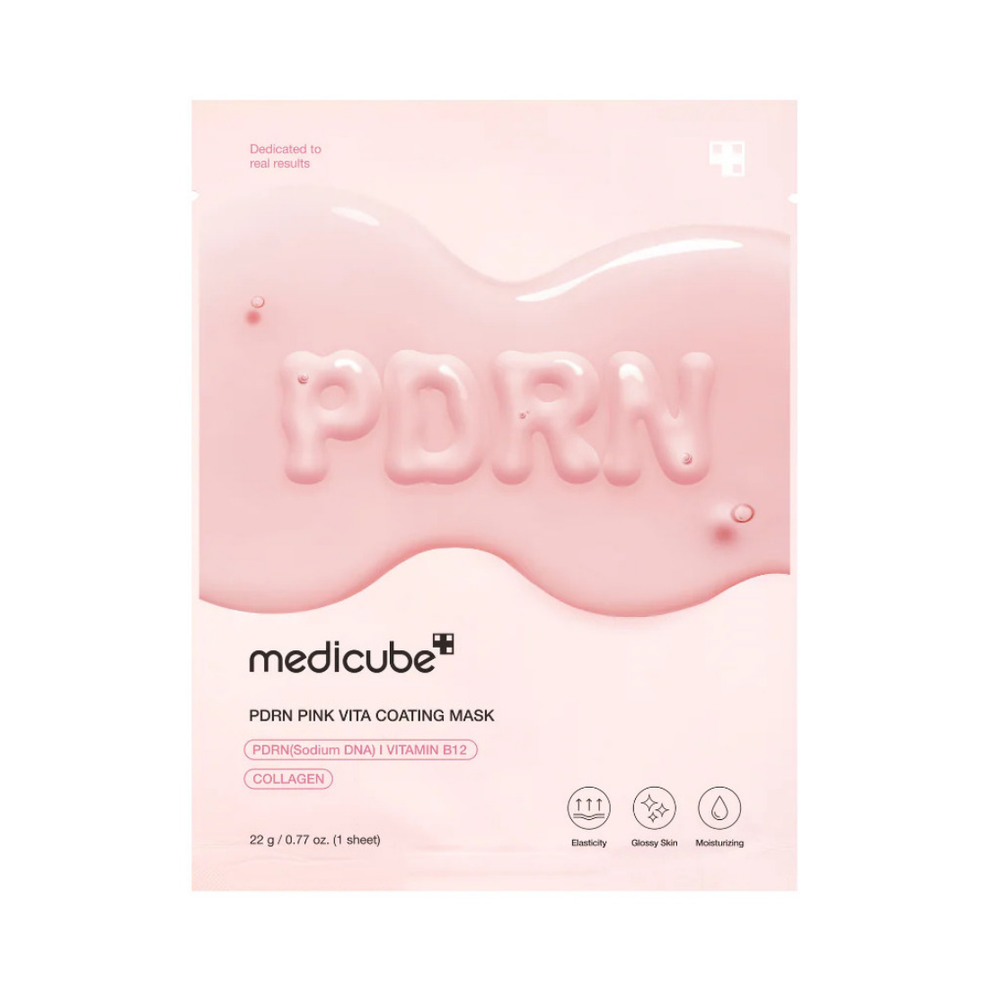MEDICUBE PDRN Pink Vita Coating Mask lakštinė veido kaukė