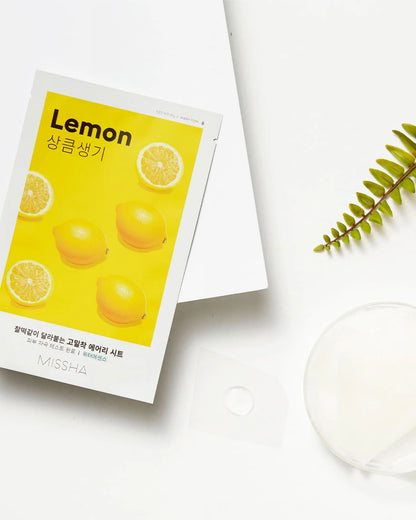 MISSHA Airy Fit Lemon Sheet lakštinė veido kaukė su citrinų ekstraktu