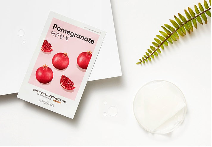 MISSHA Airy Fit Pomegranate Sheet lakštinė veido kaukė su granatais