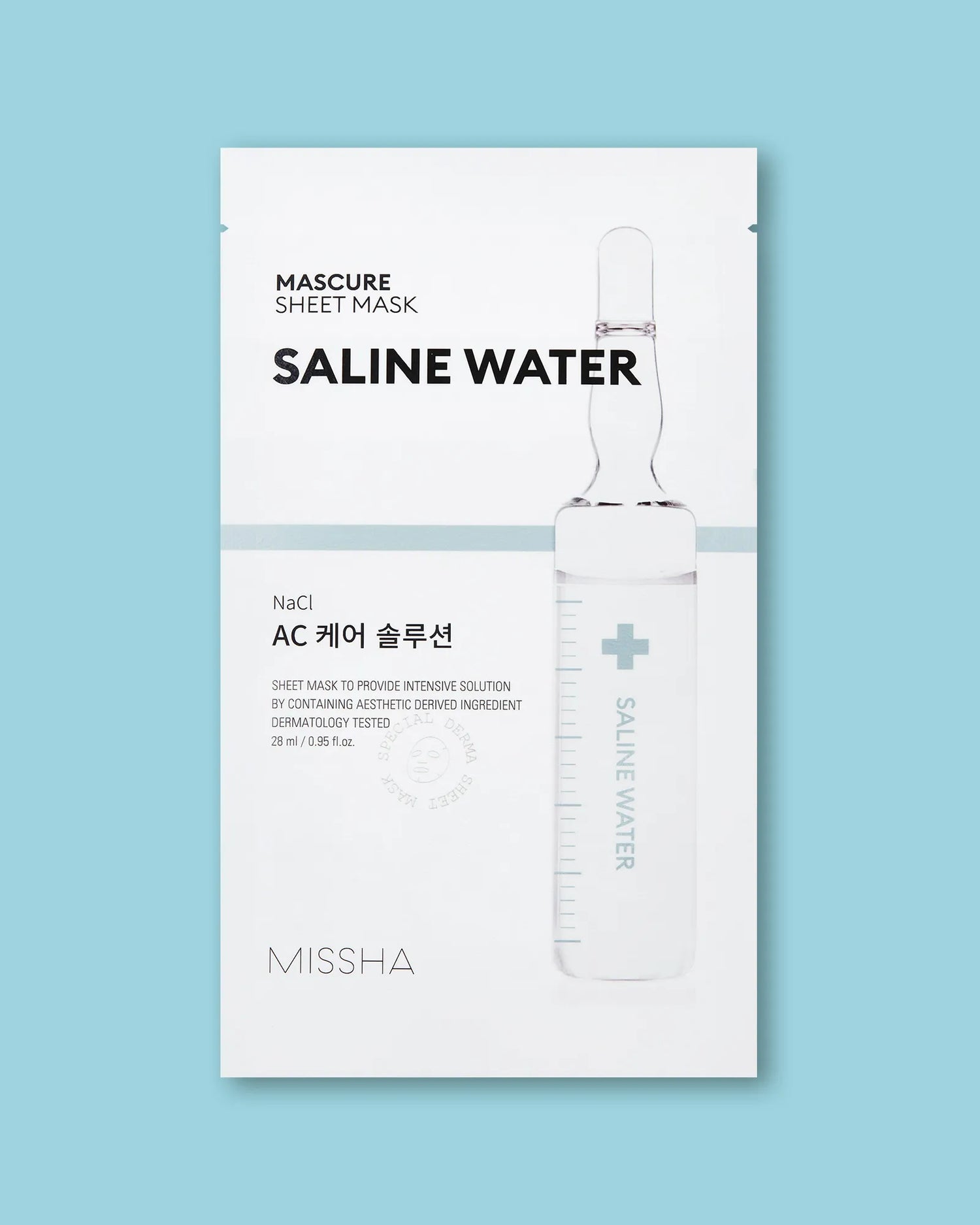 MISSHA Mascure AC Care Saline Water Sheet Mask veido kaukė