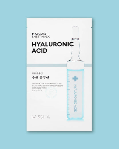 MISSHA Mascure Hydra Solution Sheet Mask veido kaukė su hialuronu