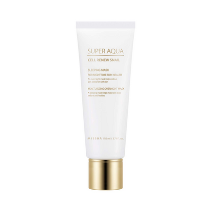 MISSHA Super Aqua Cell Renew Snail Sleeping Mask naktinė veido kaukė