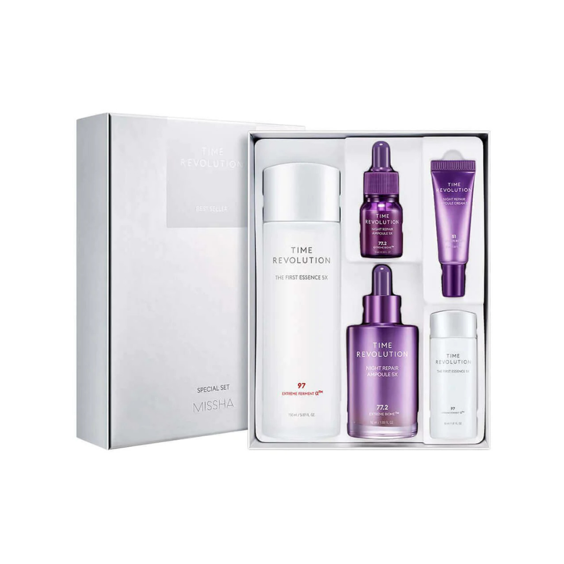 MISSHA Time Revolution Night Repair Bestseller Set 5x rinkinys