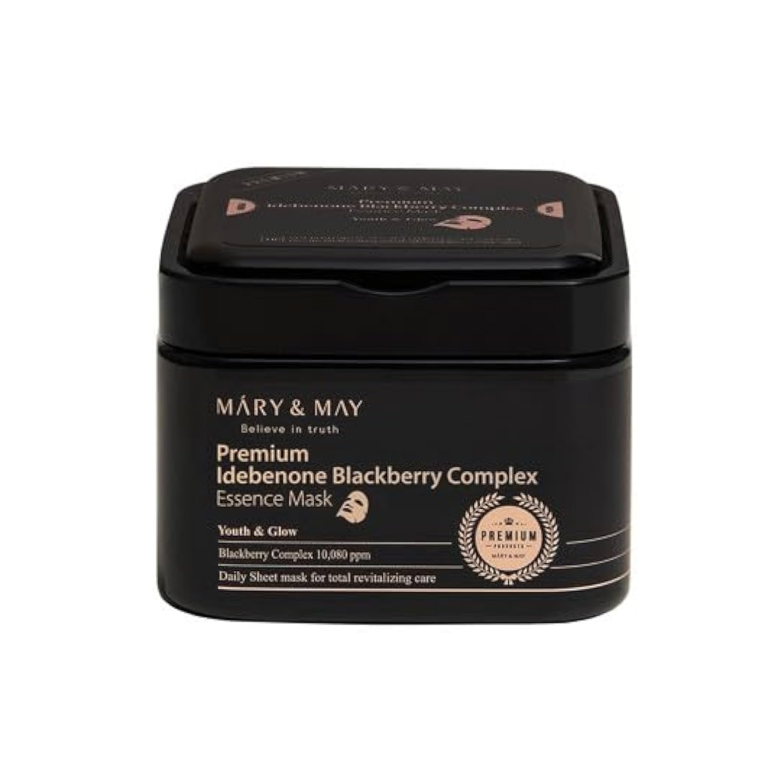 Mary&amp;May Premium Idebenone Blackberry Complex Essence Mask veido kaukės