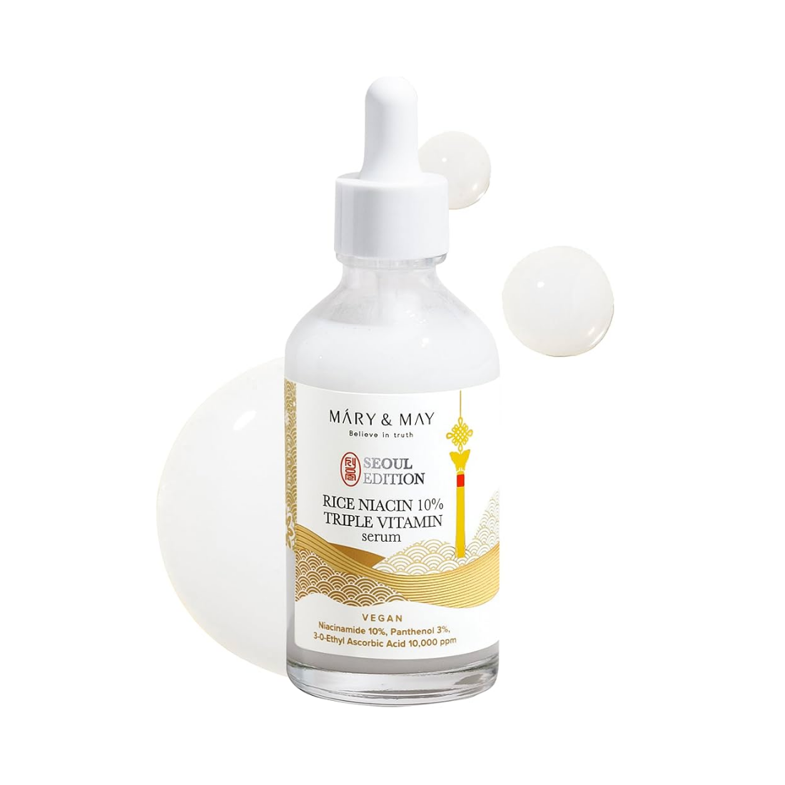 Mary&amp;May Rice Niacin 10% Triple Vitamin Serum Seoul Edition veido serumas