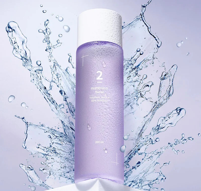 Numbuzin No.2 Thermal Water 89% Mineral Toner veido toneris