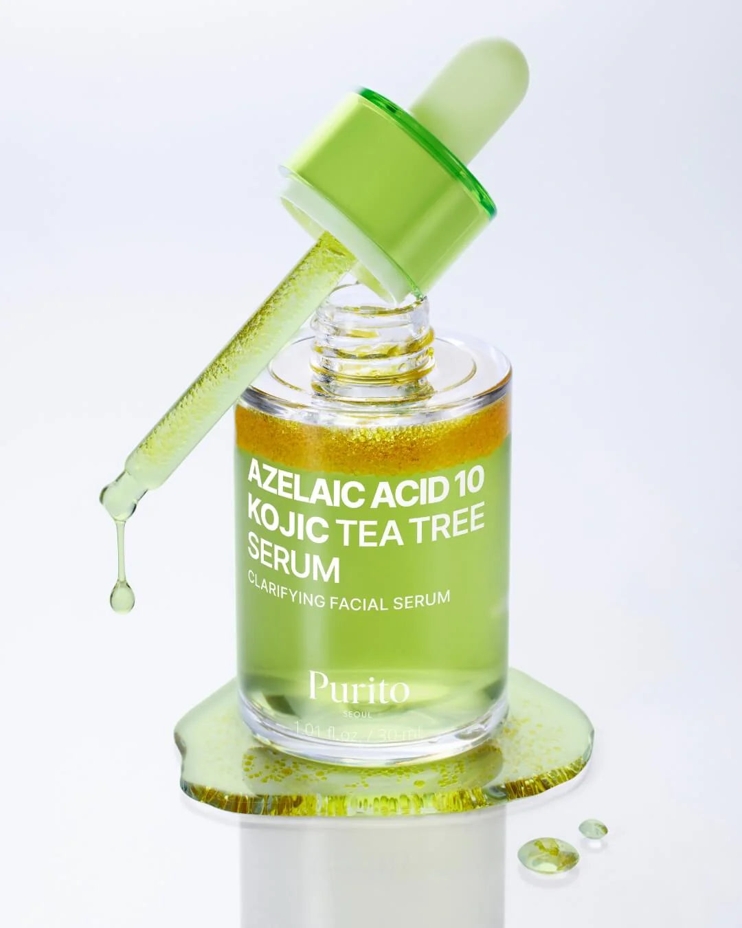 PURITO SEOUL Azelaic Acid 10 Kojic Tea Tree Serum veido serumas