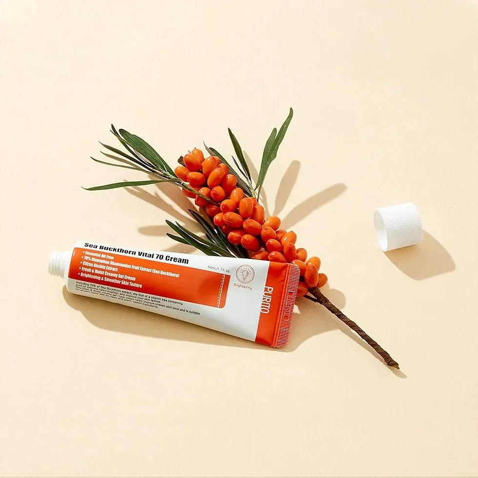 PURITO Sea Buckthorn Vital 70 Cream veido kremas