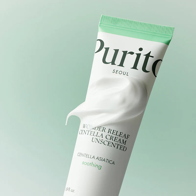 PURITO Wonder Releaf Centella Cream Unscented bekvapis kremas su centele