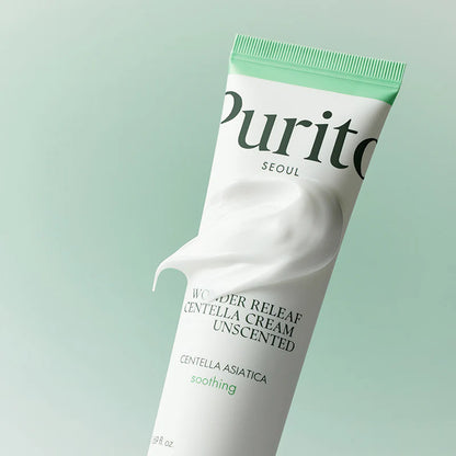 PURITO Wonder Releaf Centella Cream Unscented bekvapis kremas su centele