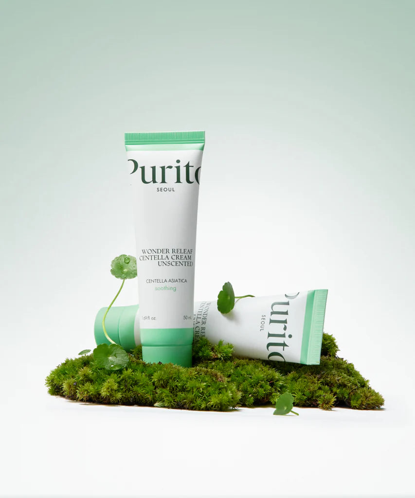 PURITO Wonder Releaf Centella Cream Unscented bekvapis kremas su centele