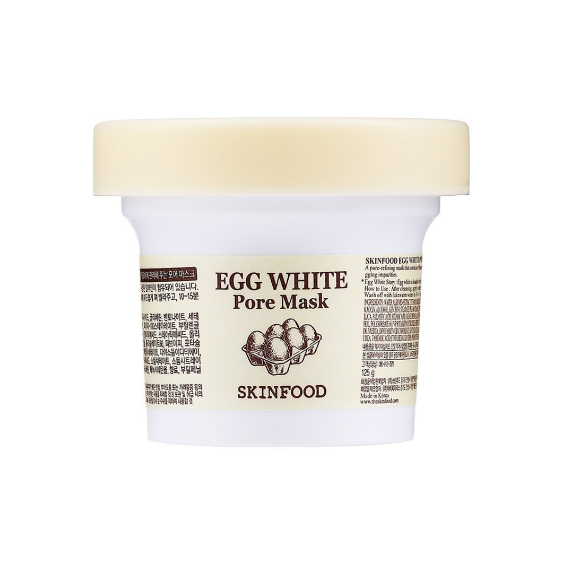 SKINFOOD Egg White Pore Mask nuplaunama veido kaukė