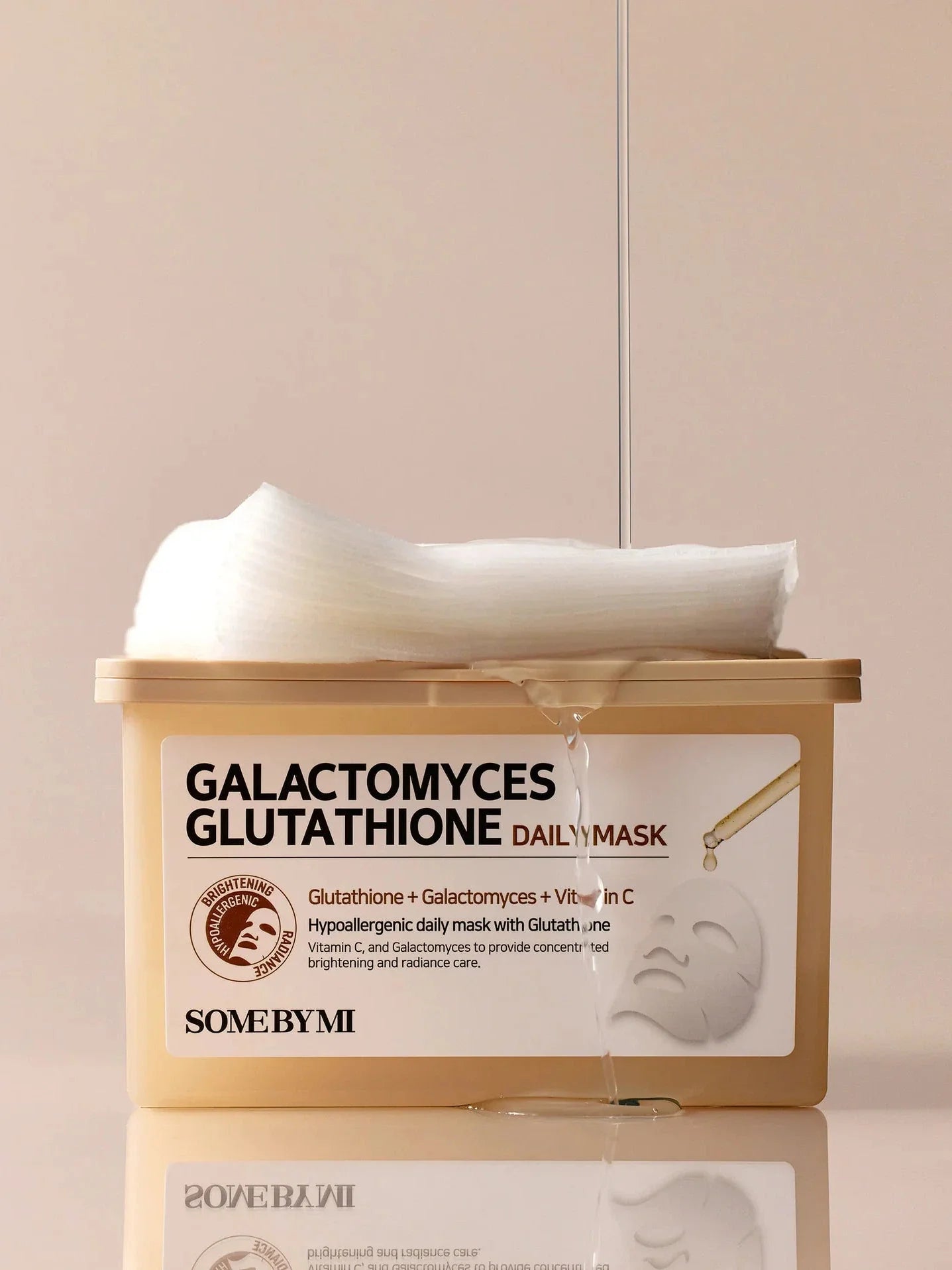 SOME BY MI Galactomyces Glutathione Daily Mask 30pc veido kaukės