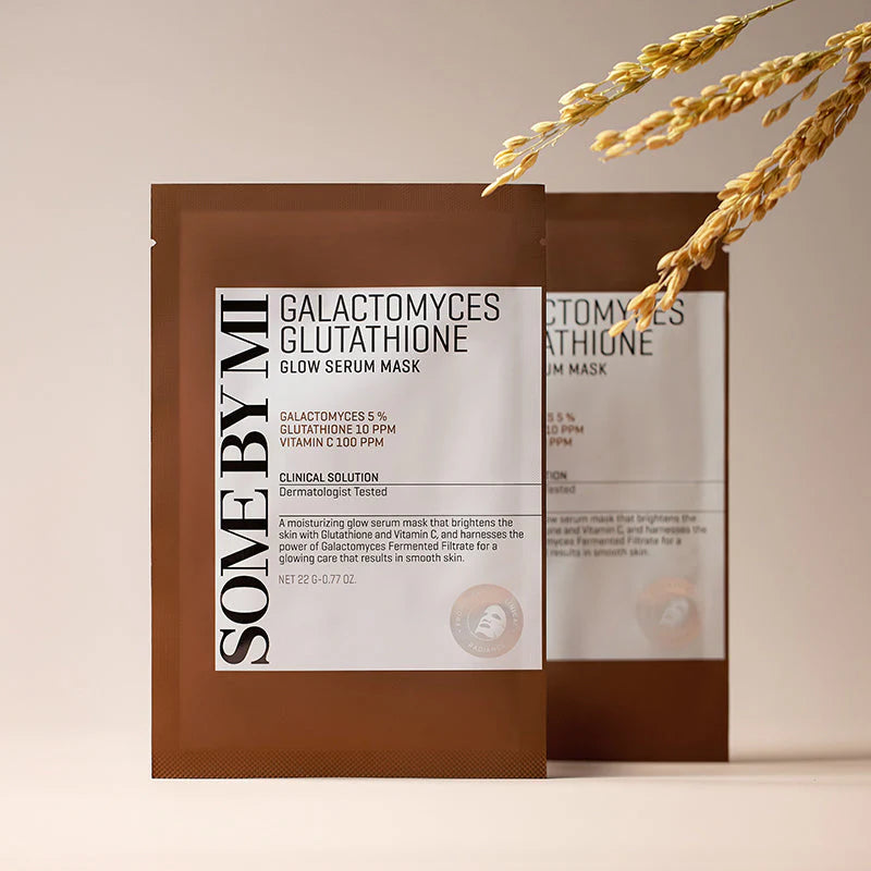 SOME BY MI Galactomyces Glutathione Glow Serum Sheetmask veido kaukė