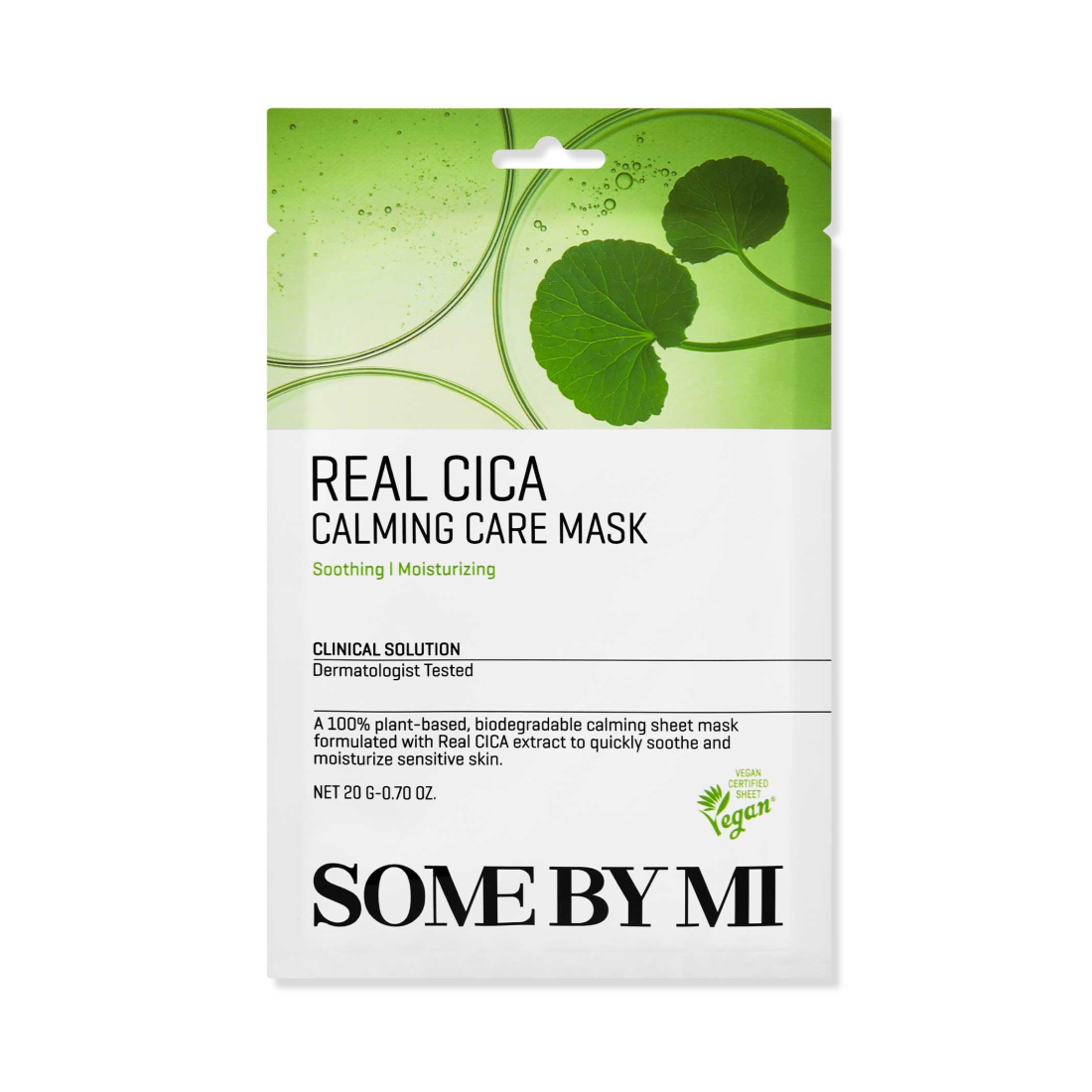 SOME BY MI Real Cica Calming Care Mask lakštinė veido kaukė