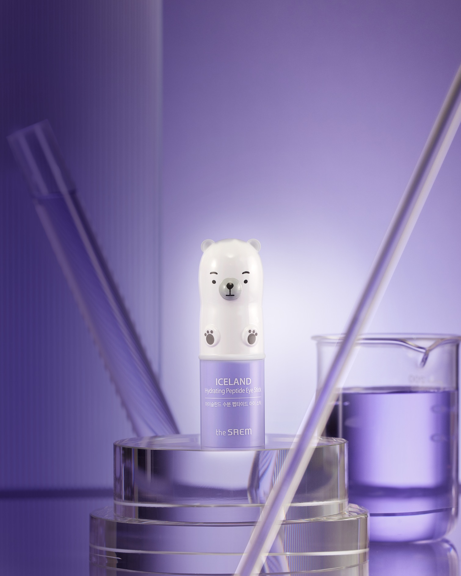 THE SAEM Iceland Hydrating Peptide Eye Stick pieštukinė priemonė paakiams