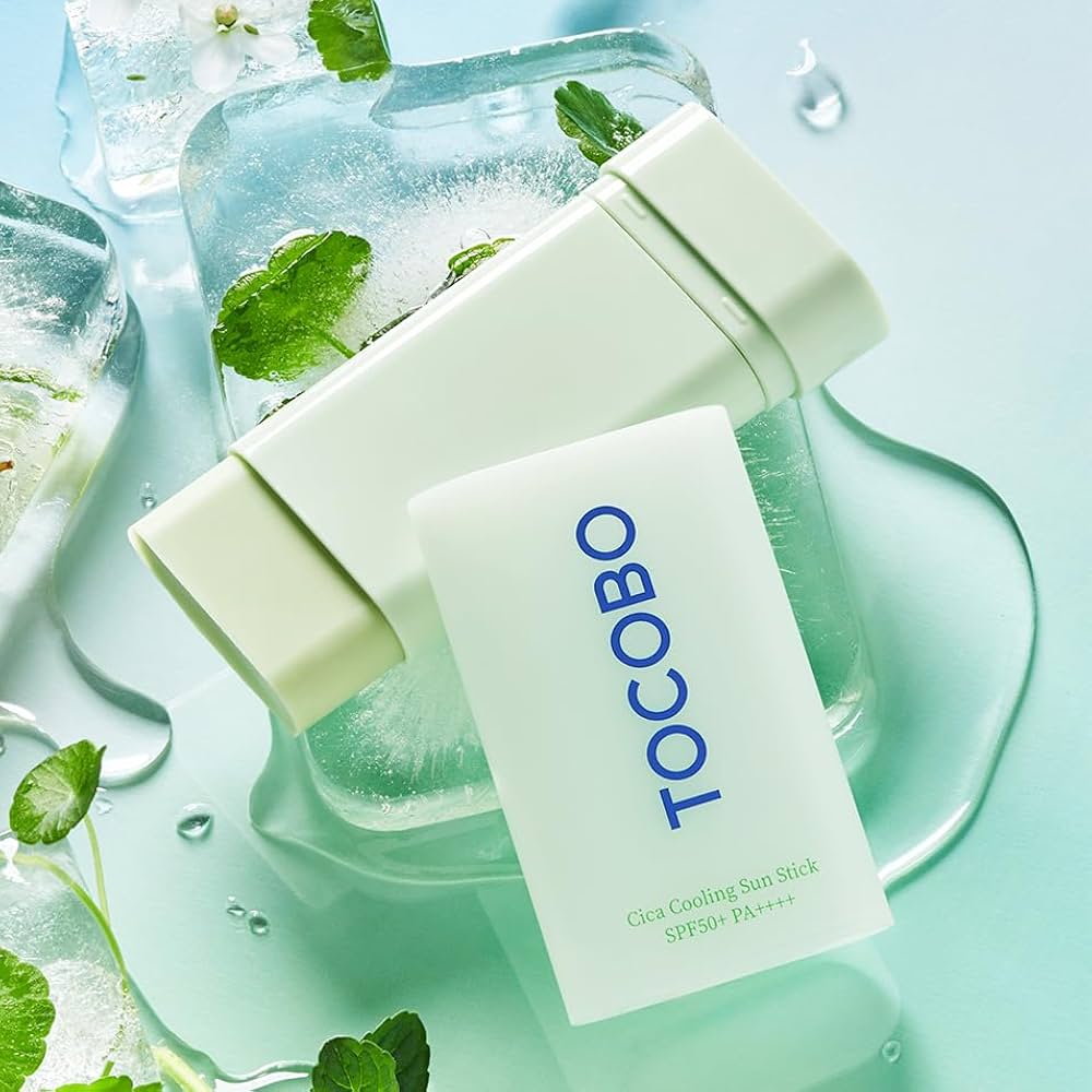 TOCOBO Cica Cooling Sun Stick SPF50+ pieštukinė apsauga nuo saulės